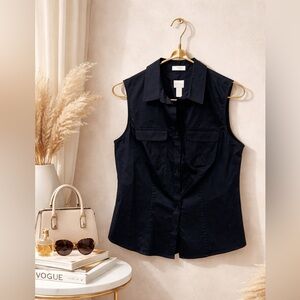 Chicos Sleeveless Button Down